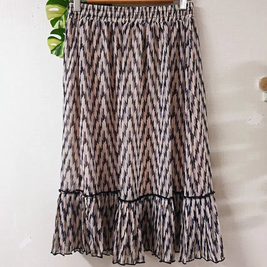 [BUNJANG] Compagna Pleated Banding Long Skirt Pink / 꼼빠니아 플리츠 밴딩 롱스커트 66 핑크 M