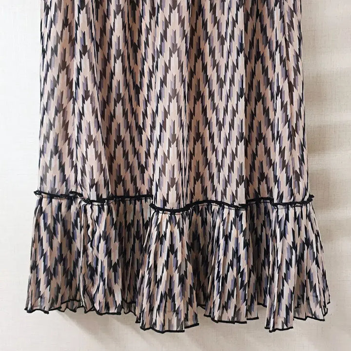 [BUNJANG] Compagna Pleated Banding Long Skirt Pink / 꼼빠니아 플리츠 밴딩 롱스커트 66 핑크 M