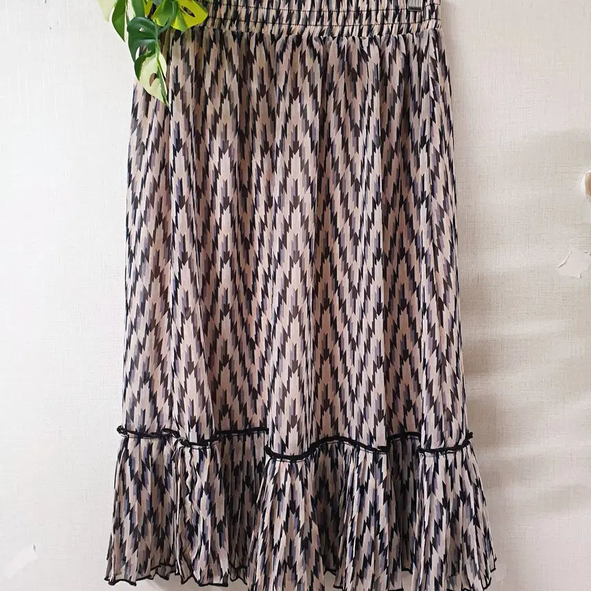 [BUNJANG] Compagna Pleated Banding Long Skirt Pink / 꼼빠니아 플리츠 밴딩 롱스커트 66 핑크 M