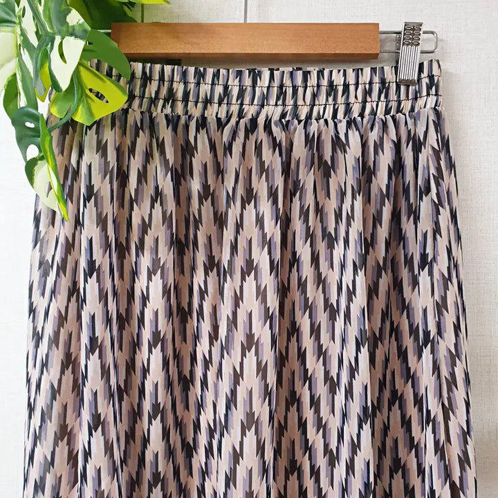 [BUNJANG] Compagna Pleated Banding Long Skirt Pink / 꼼빠니아 플리츠 밴딩 롱스커트 66 핑크 M