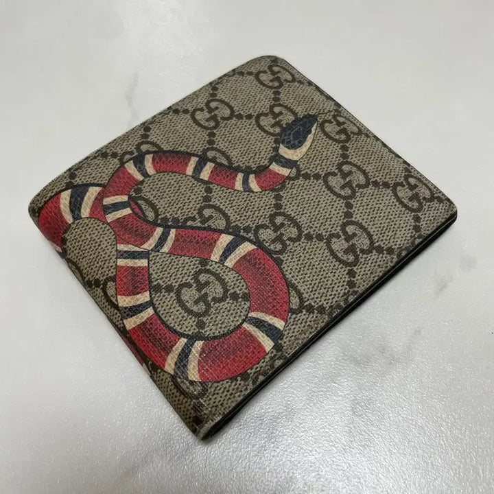 [BUNJANG] Gucci Snake Bi-fold Wallet / 정품 구찌 스네이크 반지갑