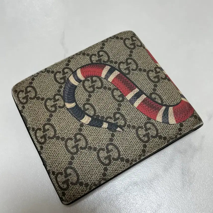 [BUNJANG] Gucci Snake Bi-fold Wallet / 정품 구찌 스네이크 반지갑