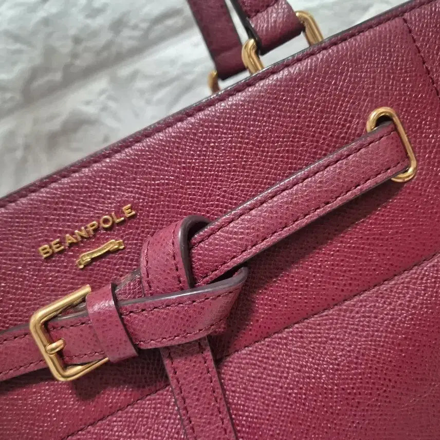 [BUNJANG] Beanpole Leather Shoulder Bag / 빈폴