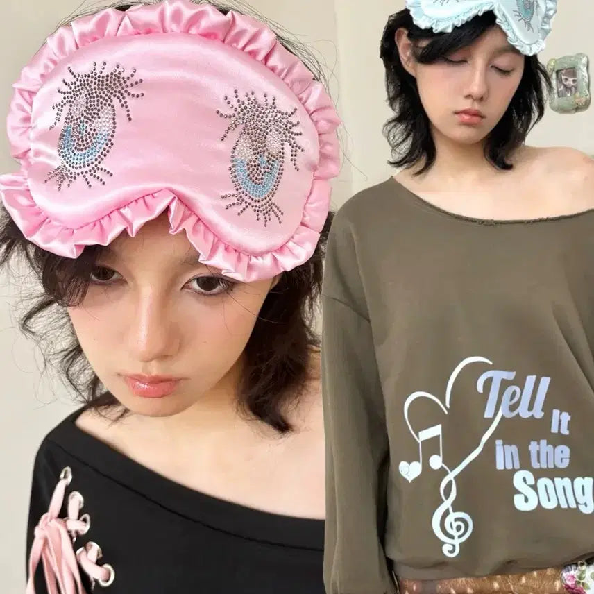 [BUNJANG] nit alcove Styling Lace Eye Mask / nit alcove 스타일링 레이스 안대