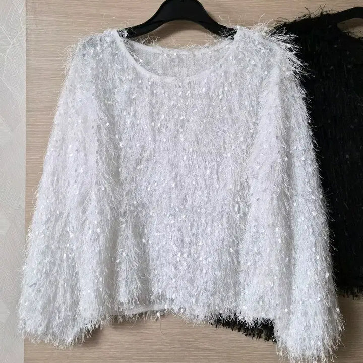 [BUNJANG] White Feather T-Shirt / 화이트 깃털 티셔츠