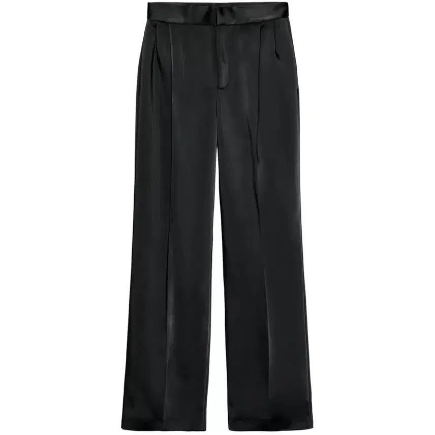 [BUNJANG] ZARA Satin High-Waist Pleated Pants XS / 자라)새틴 하이웨스트 플리츠팬츠 XS (S)