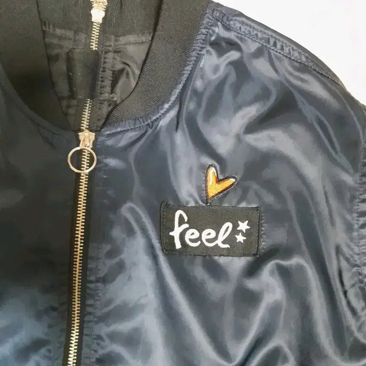 [BUNJANG] Frank Stone Navy Blouson Bomber Jacket / [상태최상] 프랭크스톤 네이비 블루종 항공점퍼 바람막이 90