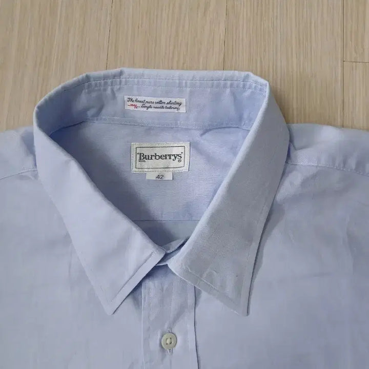 [BUNJANG] Burberry Short Sleeve Shirt - Blue / 정품 버버리 반팔 셔츠 블루