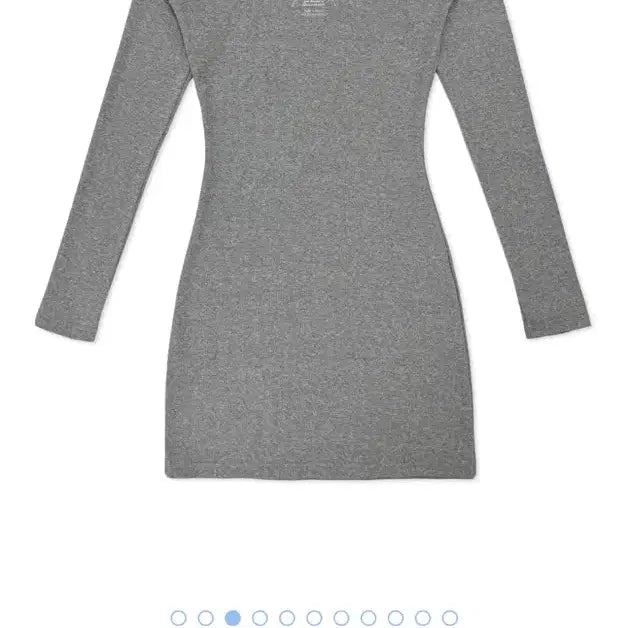 [BUNJANG] Pale Jade Basic Long Sleeve Dress Grey S / 페일제이드 베이직 롱슬리브 원피스 그레이 s