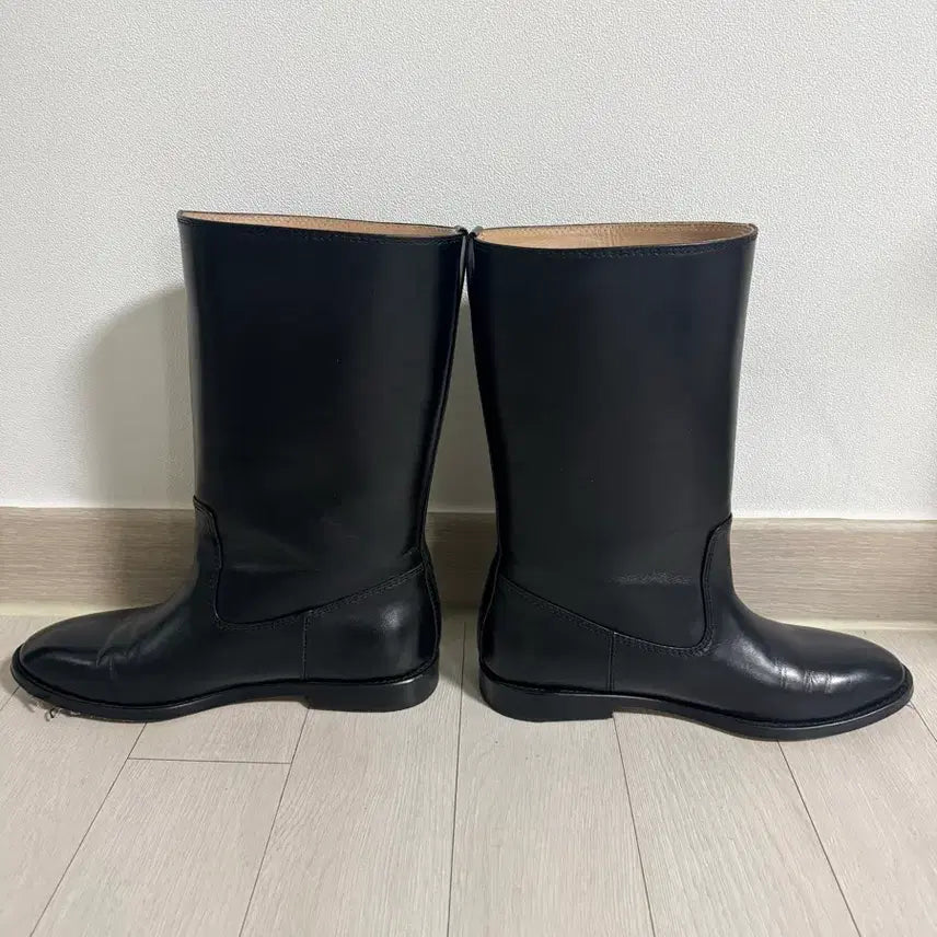 [BUNJANG] Ethos Black Mid-Calf Boots / 에토스 미들부츠