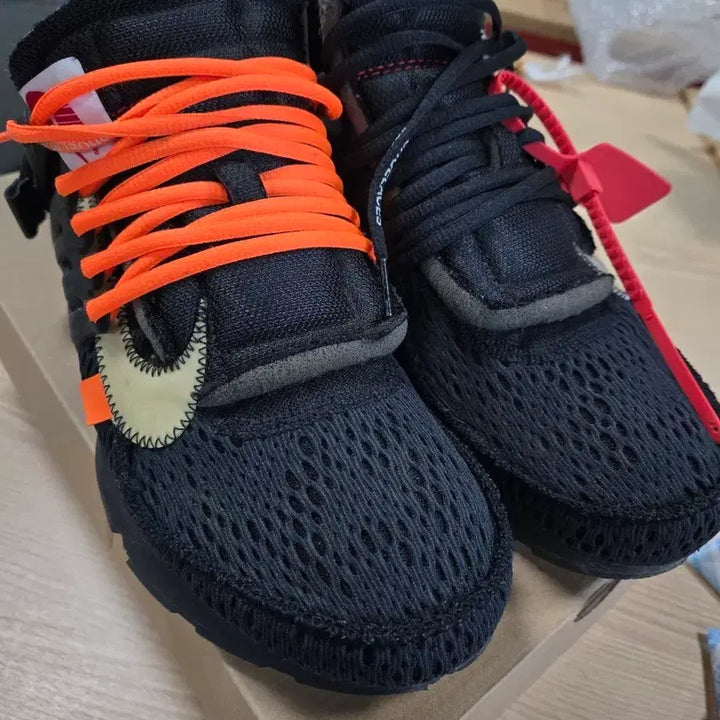 [BUNJANG] Nike Off-White Presto Black Sneakers / 나이키 오프화이트 프레스토 블랙 280
