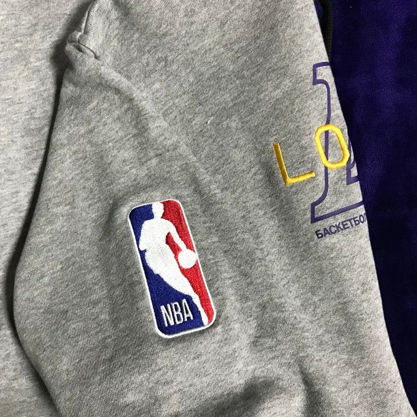 [SOLD OUT] 새상품 나이키 NBA 정품 레이커스 후드티 그레이 지퍼 후드집업 스우시