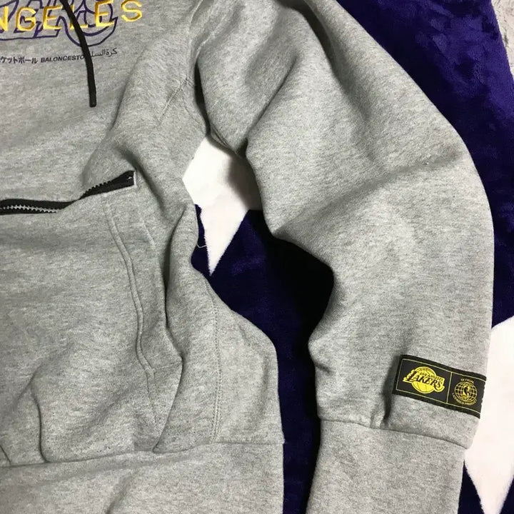 [SOLD OUT] 새상품 나이키 NBA 정품 레이커스 후드티 그레이 지퍼 후드집업 스우시