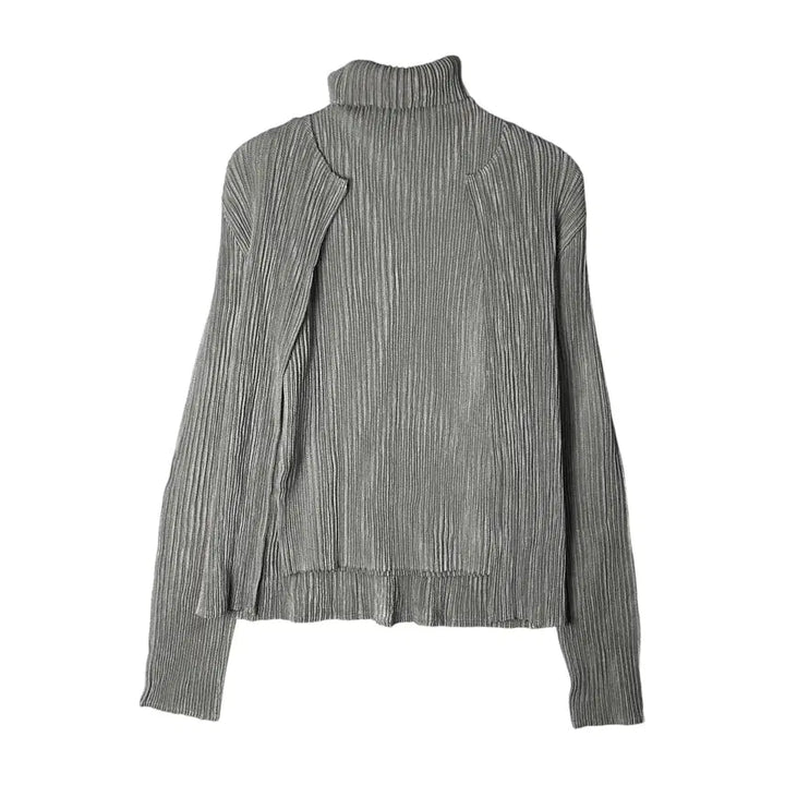 [SOLD OUT] [SPECCHIO] 스피치오 플리츠 슬리브리스 가디건 세트