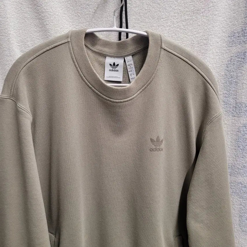 [BUNJANG] Adidas Khaki Crewneck Sweatshirt / 아디다스 맨투맨 티셔츠 카키색