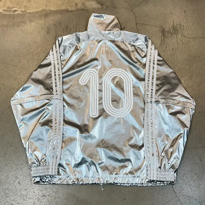 [BUNJANG] Adidas Adilenium Season 4 Silver Track Top / L 아디다스 아딜레니움 시즌 4 실버 트랙탑