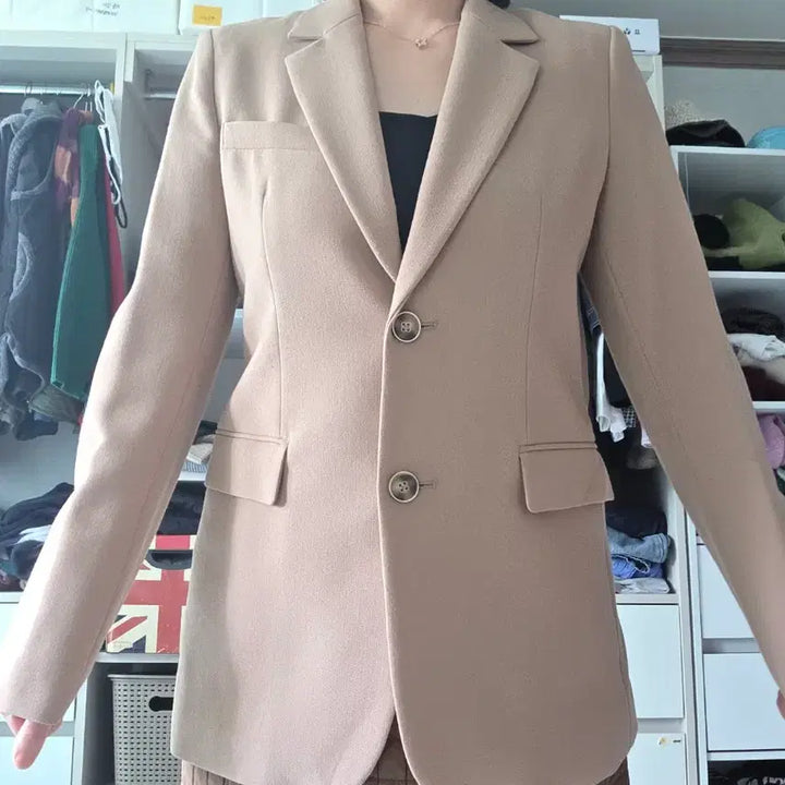 [BUNJANG] Roem Beige Blazer Jacket / 로엠 정장자켓