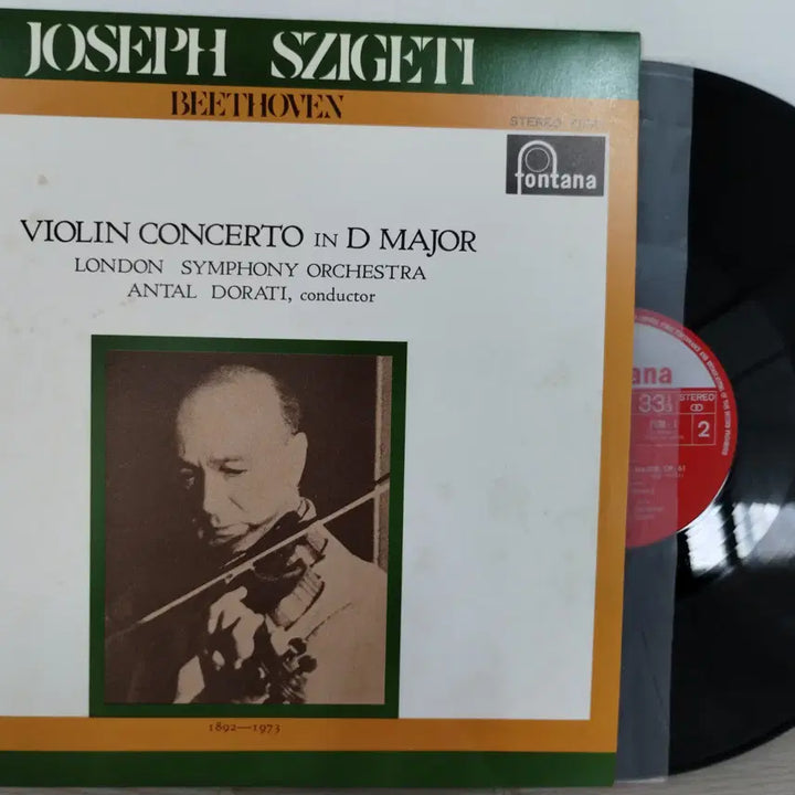 [BUNJANG] Joseph Szigeti Beethoven Violin Concerto LP / [수입클래식 LP] JOSEPH SZIGETI / BEETHOVEN