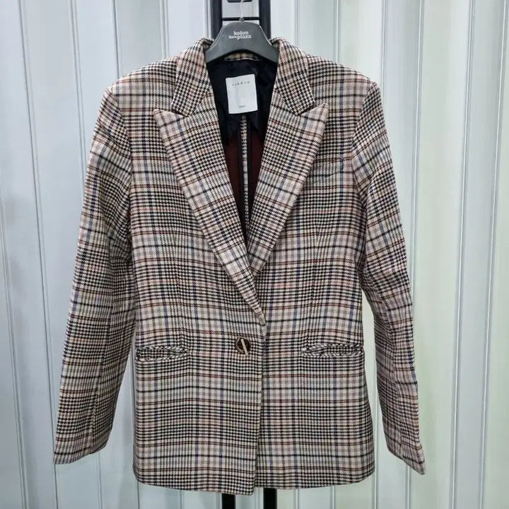 [BUNJANG] Sandro Check Pattern Blazer Jacket / Sandro 체크 패턴 자켓