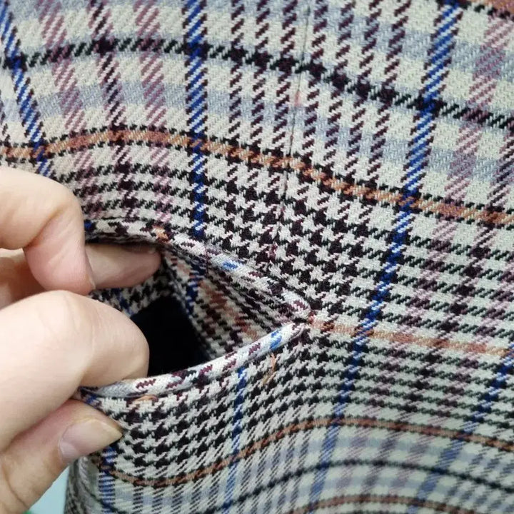 [BUNJANG] Sandro Check Pattern Blazer Jacket / Sandro 체크 패턴 자켓