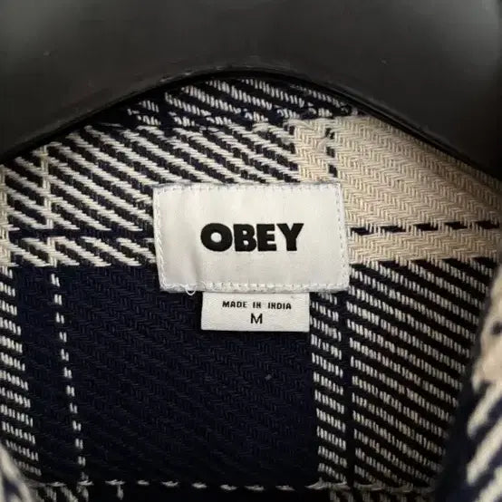 [BUNJANG] OBEY Checkered Shirt (M) / 오베이 체크 셔츠 M 판매합니다(1회착)