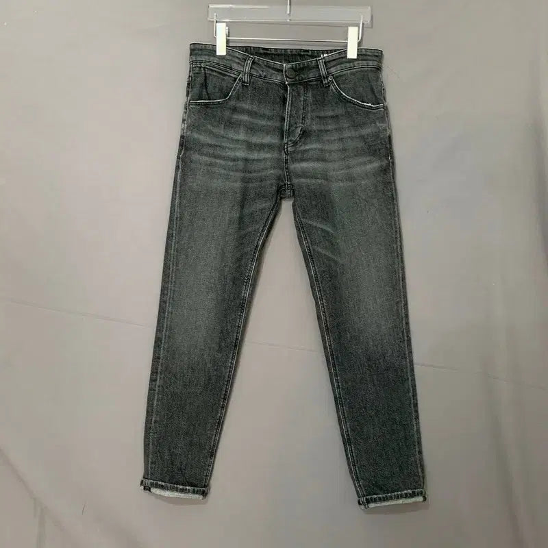 [BUNJANG] PT Torino Black Wash Denim Jeans / 30인치 PT토리노 레게 롤업 워싱 스판 흑청 데님 청바지