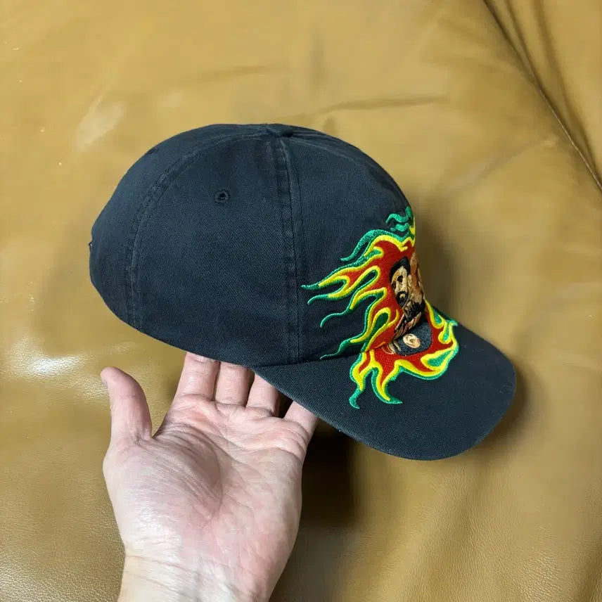[BUNJANG] Supreme Lion Washed Black 6-Panel Cap / 슈프림 6패널 볼캡 모자 라이온 워시드 블랙