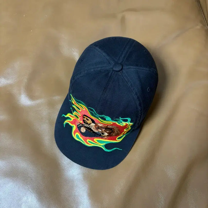 [BUNJANG] Supreme Lion Washed Black 6-Panel Cap / 슈프림 6패널 볼캡 모자 라이온 워시드 블랙