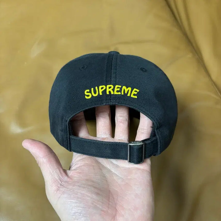 [BUNJANG] Supreme Lion Washed Black 6-Panel Cap / 슈프림 6패널 볼캡 모자 라이온 워시드 블랙