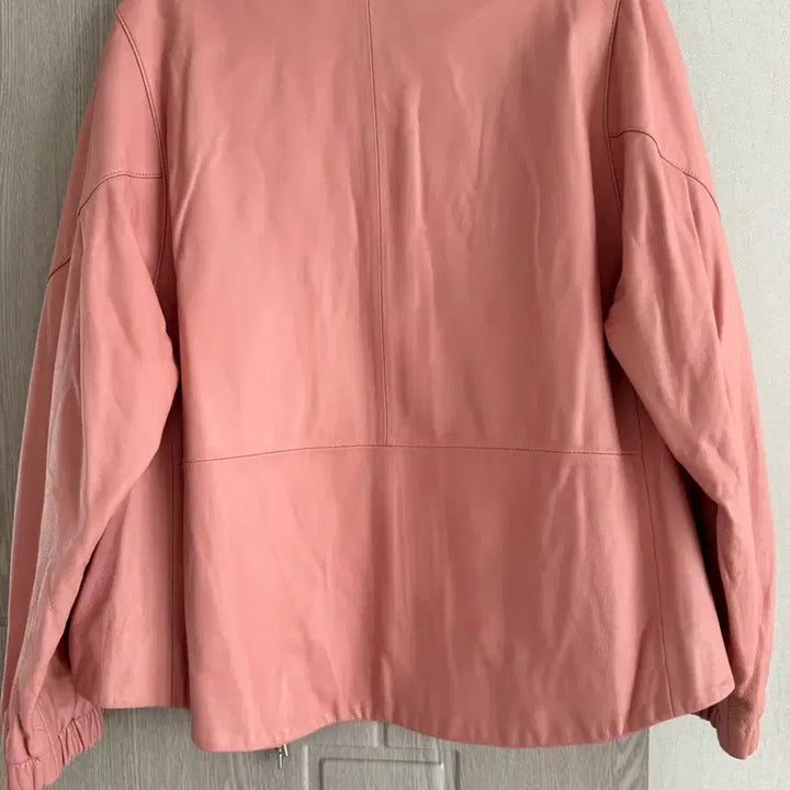 [BUNJANG] A&amp;D Pink Leather Jacket (Size 95) / A&amp;D 핑크 가죽 자켓 95