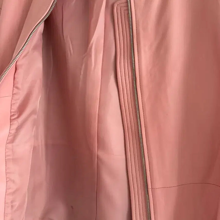 [BUNJANG] A&amp;D Pink Leather Jacket (Size 95) / A&amp;D 핑크 가죽 자켓 95