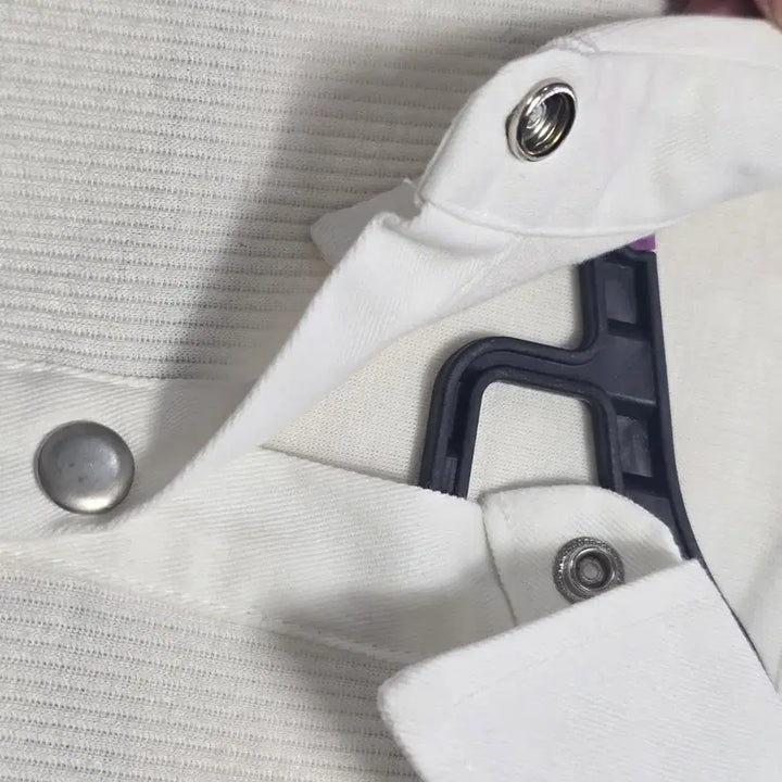 [BUNJANG] 0219 Muze Ivory Ribbed Pocket Long Sleeve Shirt / 0219 muze 아이보리 골지 포켓 긴팔 남방