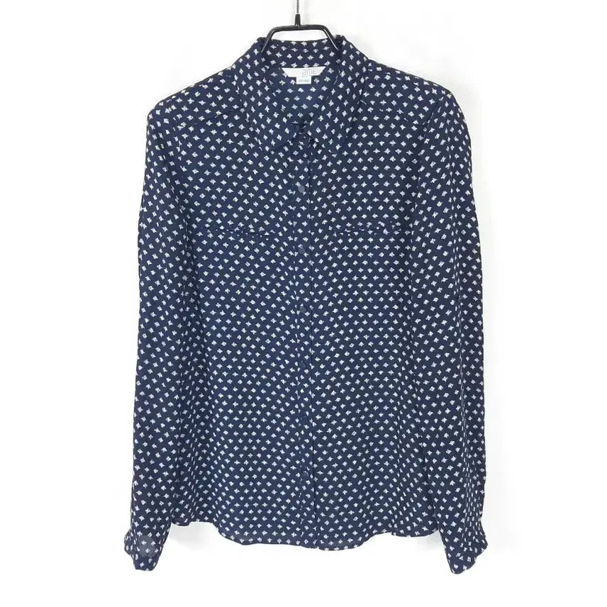 [BUNJANG] 2ME Patterned Collar Blouse 55 / 2ME 패턴 카라블라우스 55