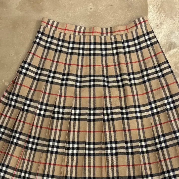[BUNJANG] Burberry Nova Check Wool Midi Skirt / 버버리 노바체크 울 미디 스커트