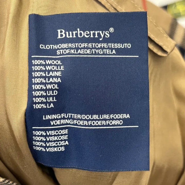 [BUNJANG] Burberry Nova Check Wool Midi Skirt / 버버리 노바체크 울 미디 스커트