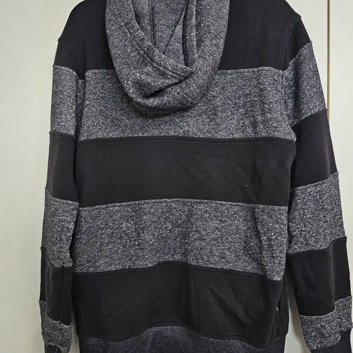 [BUNJANG] Adidas Striped Hoodie Zip-up / 아디다스 블랙/그레이 후드 집업