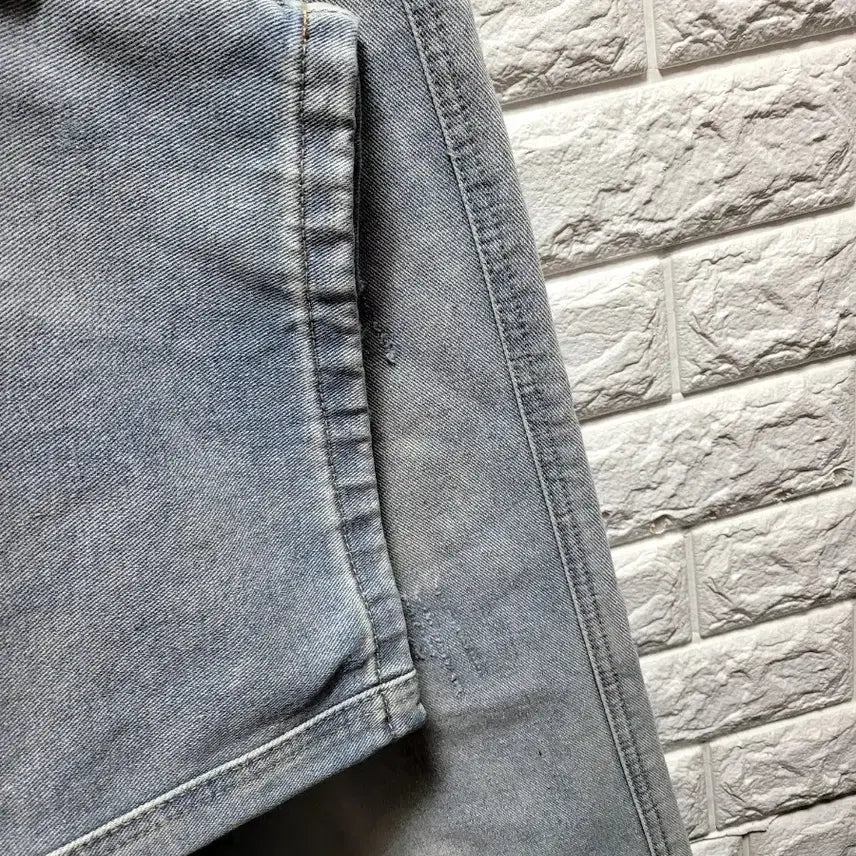 [SOLD OUT] 연청 데미지 하이웨스트 와이드 데님 팬츠