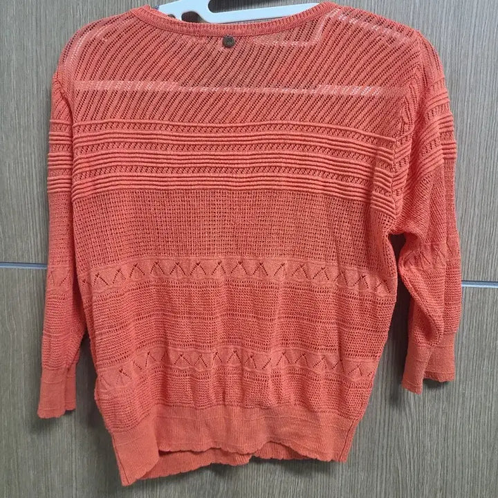 [BUNJANG] Thursday Island Orange Knit Cardigan / Thursday Island 주황색 니트 가디건