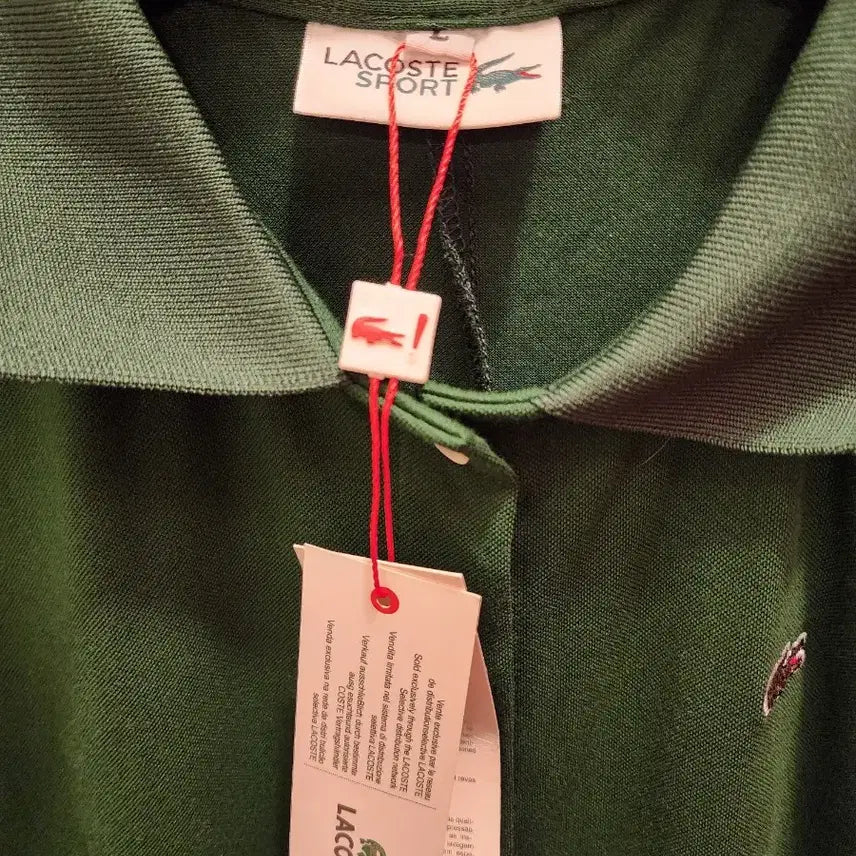 [BUNJANG] Lacoste Polo Shirt Dress Green L / 7/41 라코스테 카라 셔츠 원피스 그린 L