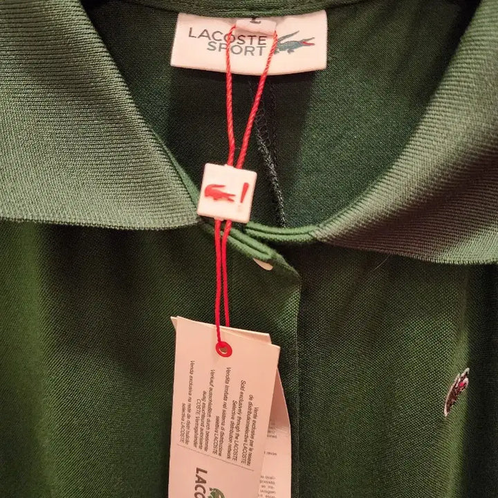 [BUNJANG] Lacoste Polo Shirt Dress Green L / 7/41 라코스테 카라 셔츠 원피스 그린 L