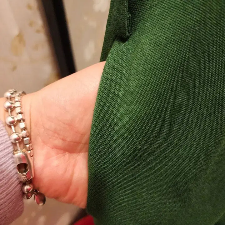 [BUNJANG] Lacoste Polo Shirt Dress Green L / 7/41 라코스테 카라 셔츠 원피스 그린 L
