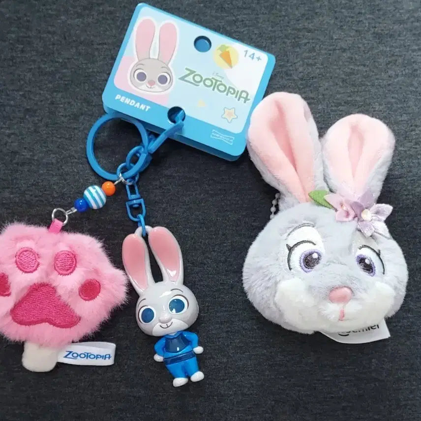[BUNJANG] Zootopia Judy &amp; Paw Keyring Set / 주토피아키링