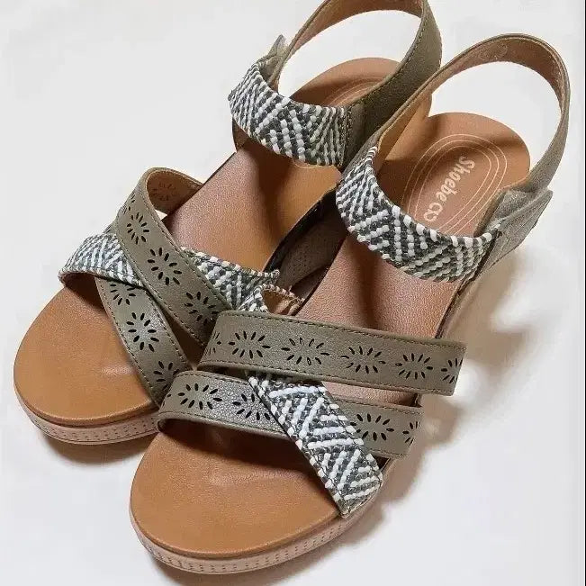 [BUNJANG] Shoebe Co Wedge Heel Sandals 230mm / Shoebe Co 웨지힐 샌들 신발 230mm