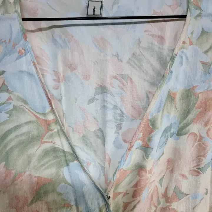 [BUNJANG] Vintage Floral Wrap Dress / 플라워 랩 원피스 50-130