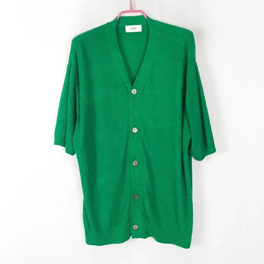 [BUNJANG] SLOG Button Short-Sleeve Cardigan XL / SLOG 단추 반팔가디건 XL