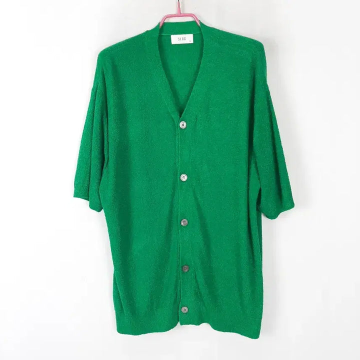 [BUNJANG] SLOG Button Short-Sleeve Cardigan XL / SLOG 단추 반팔가디건 XL