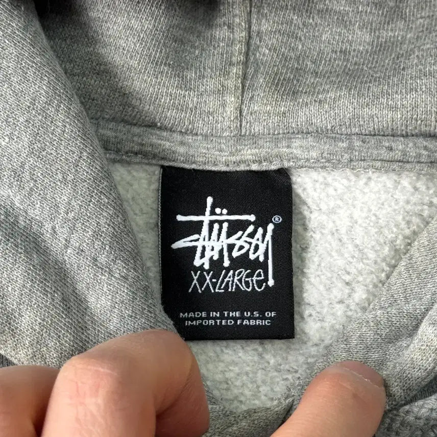 [BUNJANG] Stussy 00s Double S Embroidered Hoodie 2XL / 스투시 00s 더블S 자수 후드 2XL