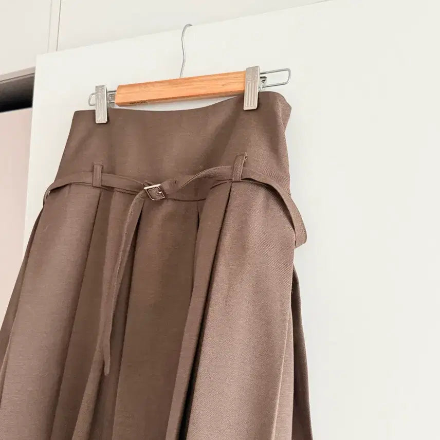 [BUNJANG] Brown Flare Mini Skirt / 브라운 플레어 미니스커트