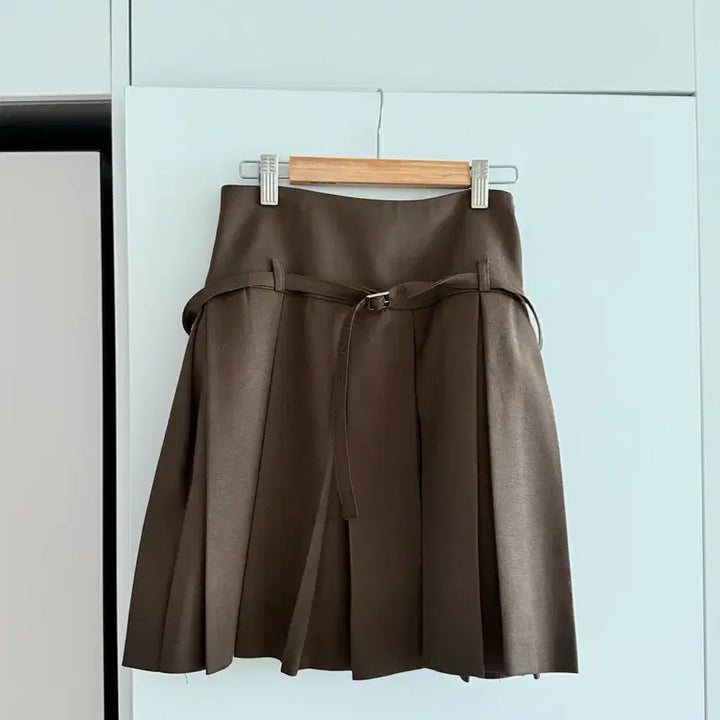 [BUNJANG] Brown Flare Mini Skirt / 브라운 플레어 미니스커트