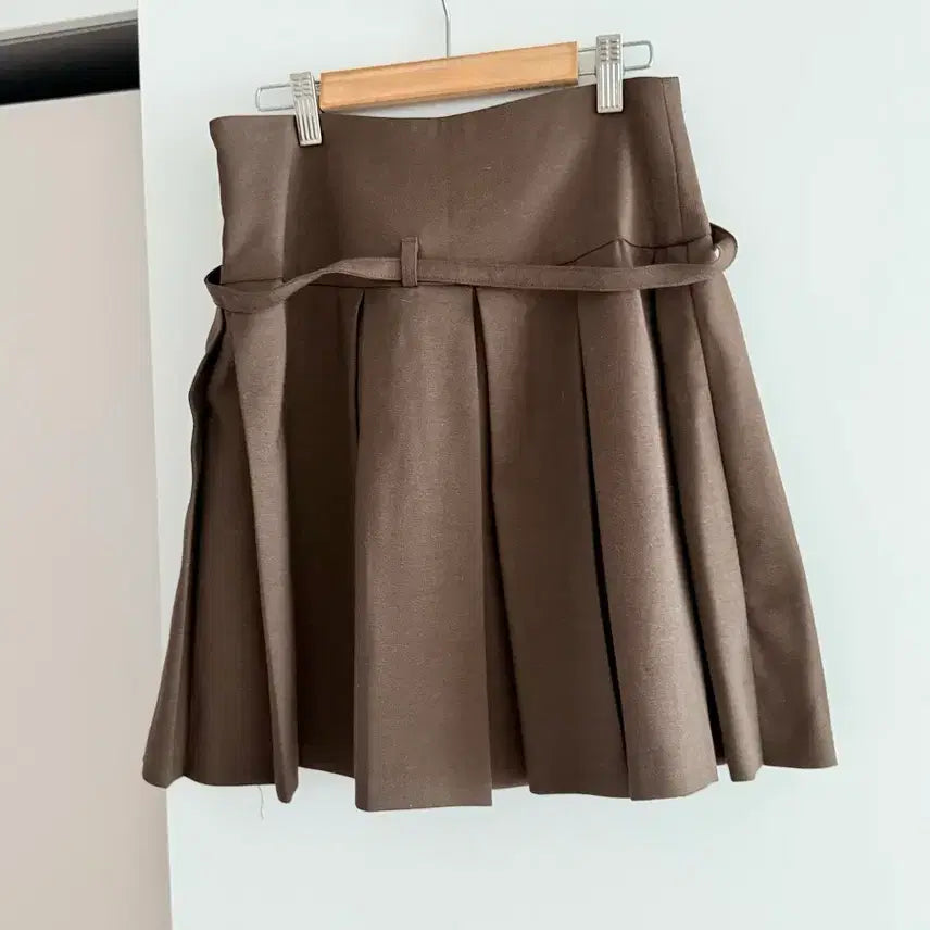 [BUNJANG] Brown Flare Mini Skirt / 브라운 플레어 미니스커트